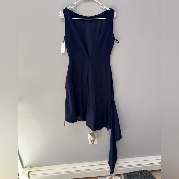 BRAND NEW Karen Millen Polished Tailored Open Back Hem Detail Mini Dress in US 6 - Picture 7 of 7